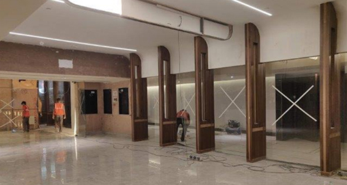 Its all excitement as the modern art deco interior design starts to take shape at the New Multiplex at Unity Mall Mohali