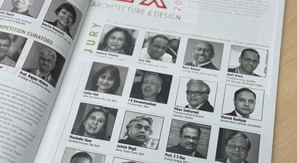Our Director Vikas Sabharwal on the jury conclave at New Delhi evaluating the most innovative entries in interior designs 